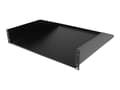 Miniatyrbilde 1 av 5: StarTech.com 2U Fixed Server Rack Mount Shelf, 22in Deep Steel Universal Cantilever Tray for 19" AV/Data/Network Equipment Rack with Cage Nuts & Scre