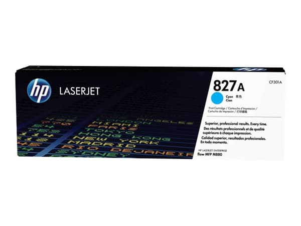 Lasertoner HP 827A CF301A, 32 000 sider, cyan