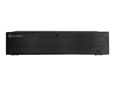 SilverStone MILO ML04 - Tower - mini ITX / micro ATX - ingen strømforsyning (ATX / PS/2) - svart - USB/lyd