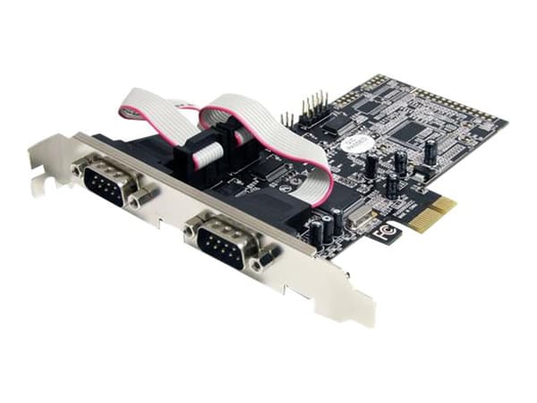 Startech.com 4-ports seriell RS232 PCI Express grensesnittkort med 16550 UART - seriell adapter - PCIe - RS-232 - 4 porter (PEX4S553)