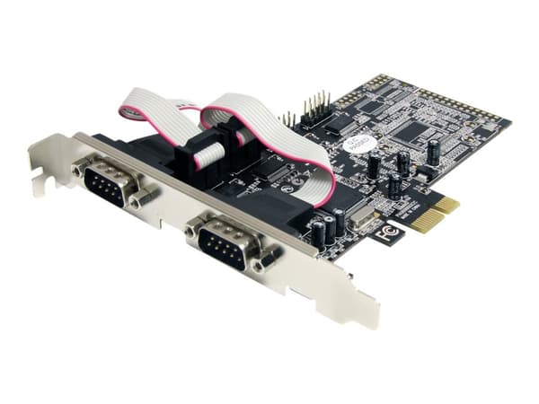 Startech.com 4-ports seriell RS232 PCI Express grensesnittkort med 16550 UART - seriell adapter - PCIe - RS-232 - 4 porter (PEX4S553)