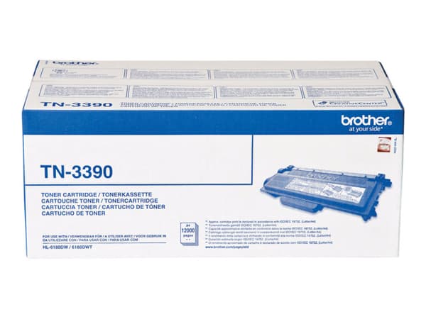 Brother TN3390 - 2-pack - svart - original - tonerpatron - for Brother DCP-8250DN, HL-6180DW, HL-6180DWT, MFC-8950DW, MFC-8950DWT