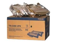 Brother TN3390 - 2-pack - svart - original - tonerpatron - for Brother DCP-8250DN, HL-6180DW, HL-6180DWT, MFC-8950DW, MFC-8950DWT