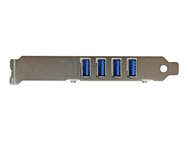 StarTech.com 4-Port PCI Express SuperSpeed USB 3.0 Controller Card with UASP - USB 3.0 Expansion Card with SATA Power (PEXUSB3S4V) - USB-adapter - PC