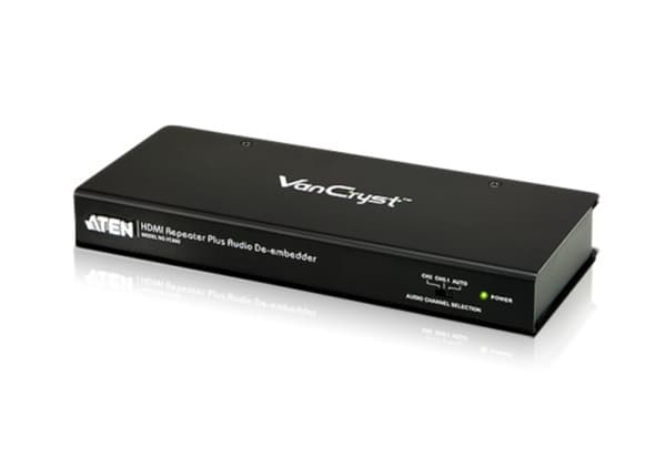 ATEN VanCryst VC880 HDMI Repeater Plus Audio De-embedder - Video/lyd-forlenger - opp til 15 m