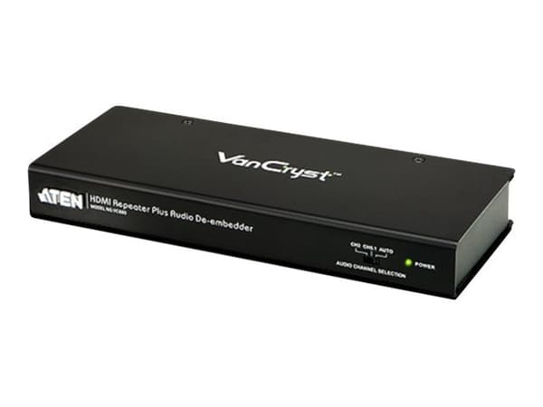 ATEN VanCryst VC880 HDMI Repeater Plus Audio De-embedder - Video/lyd-forlenger - opp til 15 m