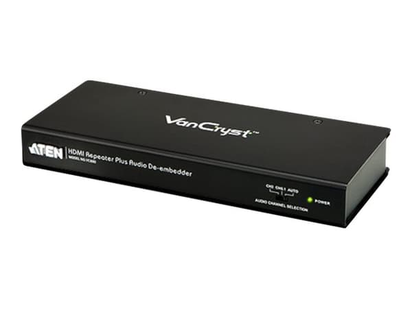 ATEN VanCryst VC880 HDMI Repeater Plus Audio De-embedder - Video/lyd-forlenger - opp til 15 m