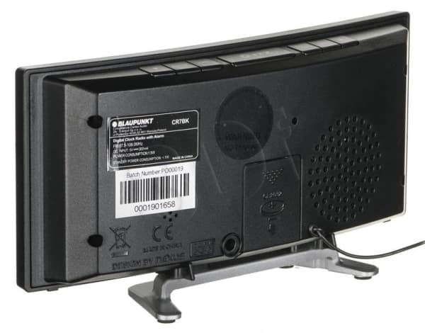 Blaupunkt CR7BK, Klockradio, Analog och digital, FM, PLL, LCD, 4,7 cm (1.85"), Blå