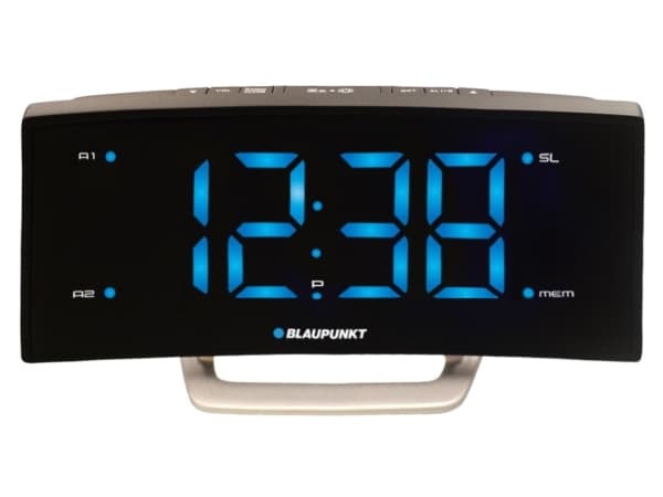 Blaupunkt CR7BK, Klokke, Analog og digital, FM, PLL, LCD, 4,7 cm (1.85"), Blå