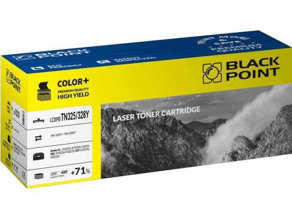 Black Point LCBPBTN325/328Y, 6000 sidor, Gul, 1 styck