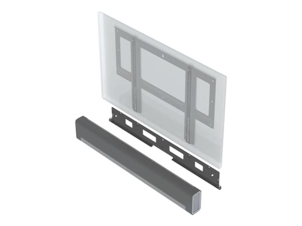 Flexson - Monteringssats (väggmonteringskonsol, soundbarkonsol) - svart - skärmstorlek: 37"-55" - väggmonterbar - för Sonos PLAYBAR