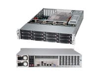 Supermicro SC826 BE1C-R920LPB - Rackmonterbar 2U - forbedret og utvidet ATX - SATA/SAS - hot-swap 920 watt - svart