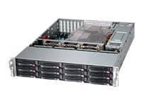 Supermicro SC826 BE1C-R920LPB - Rackmonterbar 2U - forbedret og utvidet ATX - SATA/SAS - hot-swap 920 watt - svart Sort