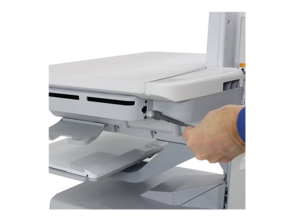 Ergotron StyleView Ethernet Side Cover - Monteringskomponent (sidepanel) - for flatpanelvogn - lysegrå