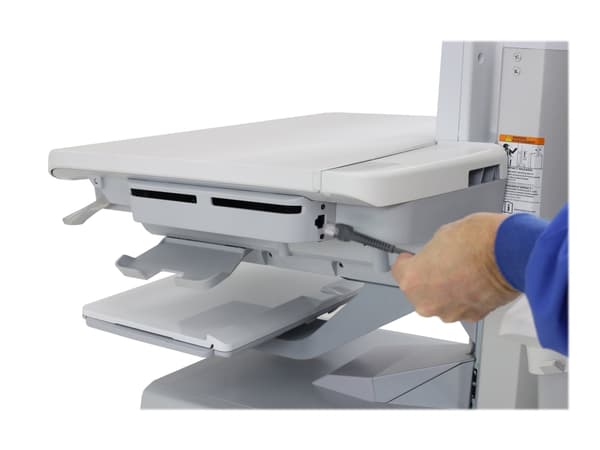 Ergotron StyleView Ethernet Side Cover - Monteringskomponent (sidepanel) - for flatpanelvogn - lysegrå