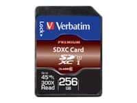 Verbatim Premium - Flashminnekort - 256 GB - UHS Class 1 / Class10 - 600x - SDXC UHS-I