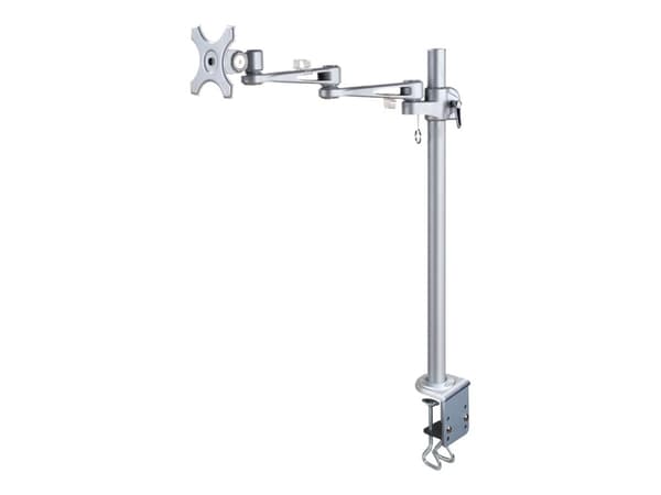Neomounts FPMA-D935POLE70 - Monteringssats - fullständig rörelse - för LCD-display - silver - skärmstorlek: 10"-30" - klämma, monterbar, disk-monteri