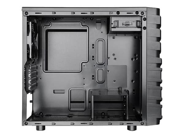 Thermaltake Versa H13 - Tower - mini ITX / micro ATX - sidepanel med vindu - ingen strømforsyning (PS/2) - svart - USB/lyd