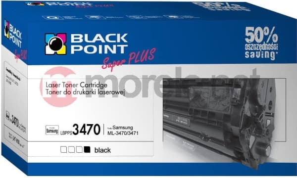 Black Point LBPPS3470, 6100 sivua, Musta, 1 kpl