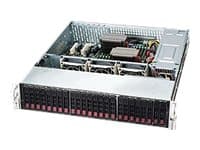 Supermicro SC216 BE1C-R920LPB - Rackmonterbar 2U - forbedret og utvidet ATX - SATA/SAS - hot-swap 920 watt - svart Sølv
