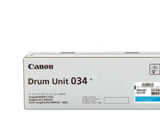 Canon 034 - Cyan - original - trommelsett - for ImageCLASS MF810Cdn, MF820Cdn; imageRUNNER C1225, C1225iF