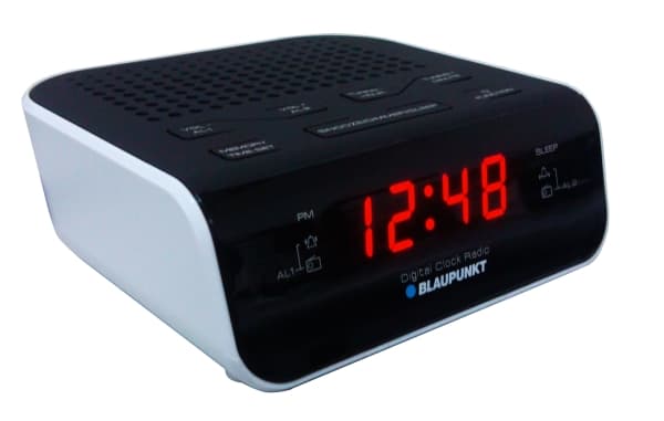 Blaupunkt CR5WH, Kello, FM, PLL, Musta, Valkoinen, AA, 1,5 V, 50 Hz
