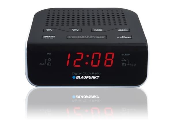 Blaupunkt CR5WH, Kello, FM, PLL, Musta, Valkoinen, AA, 1,5 V, 50 Hz