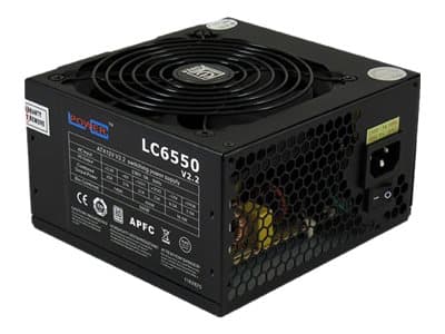 LC Power Super Silent Series LC6550 V2.2 - Strømforsyning (intern) - ATX12V 2.2 - 80 PLUS Bronze - AC 230 V - 550 watt - aktiv PFC