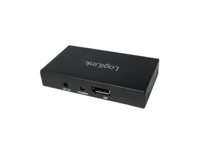 LogiLink CV0090, DisplayPort, 2x DisplayPort, 4096 x 2048 piksler, Sort, 5 V