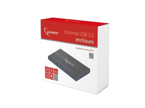 Gembird EE2-U2S-5 - Lagringspakke - 2,5" - SATA 3 Gb/s - USB 2.0