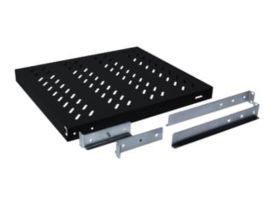 DIGITUS - Rackhylde - sort, RAL 9005 - 1U - 19"