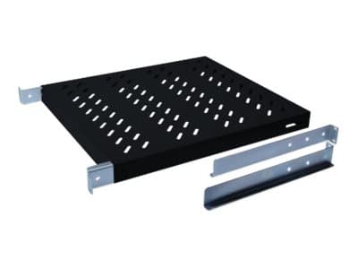 DIGITUS - Rackhylde - sort, RAL 9005 - 1U - 19"