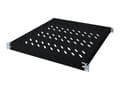 Miniatyrbilde 2 av 5: DIGITUS - Rackhylde - sort, RAL 9005 - 1U - 19"