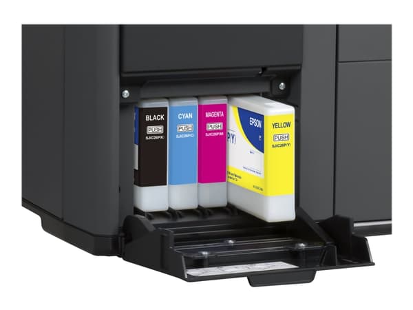Epson ColorWorks TM-C7500G - Etikettskriver - farge - ink-jet - 112 mm (bredde) - 600 x 1200 dpi - inntil 300 mm/sek - USB 2.0, Gigabit LAN - kutter
