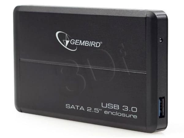 Gembird EE2-U3S-2 - Lagringspakke - 2,5" - SATA 3Gb/s - USB 3.0 - svart