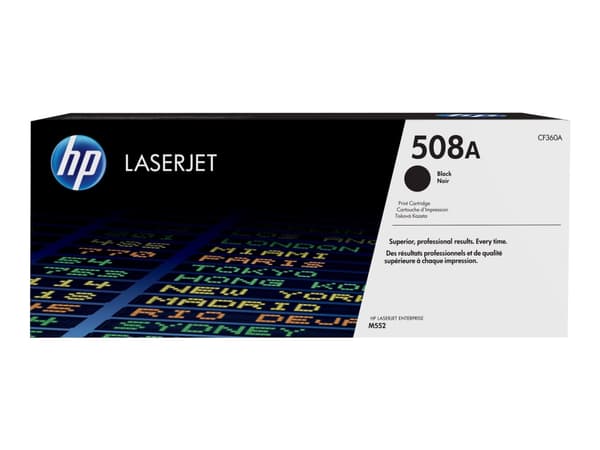 HP 508A, alkuperäinen musta LaserJet-värikasetti, 6000 sivua, Musta, 1 kpl