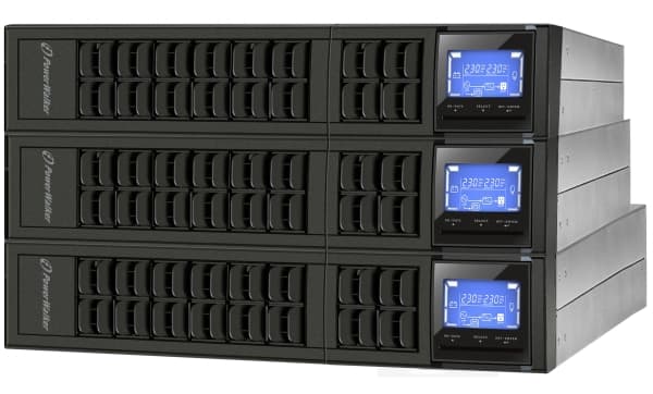 PowerWalker VFI 1000CRM LCD, Dobbeltkonvertering (Online), 1 kVA, 800 W, Sinus, 110 V, 300 V
