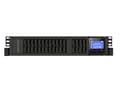 Miniatyrbilde 2 av 5: PowerWalker VFI 1000CRM LCD, Dobbeltkonvertering (Online), 1 kVA, 800 W, Sinus, 110 V, 300 V