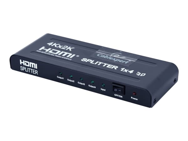 Cablexpert DSP-4PH4-002 - Video/lyd-splitter - 4 x HDMI - stasjonær