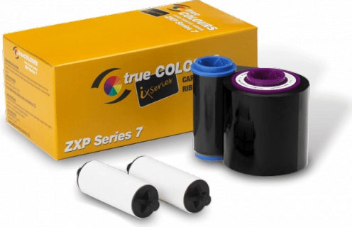 Zebra ix Series KdO - Mustepohjainen musta kirkkaalla pinnoitteella - tulostusnauha - ZXP-sarja 7:ään