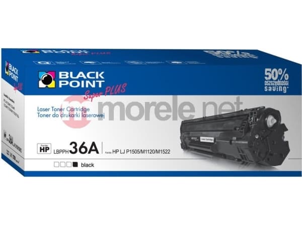 Black Point Super Plus - Svart - kompatibel - tonerpatron (alternativ for: HP CB436A) - for HP LaserJet P1505, P1505n