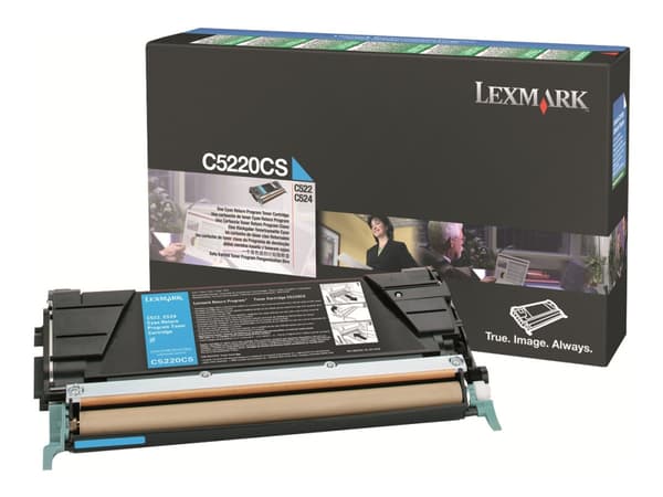 Lexmark C5220CS, 3000 sivua, Syaani, 1 kpl
