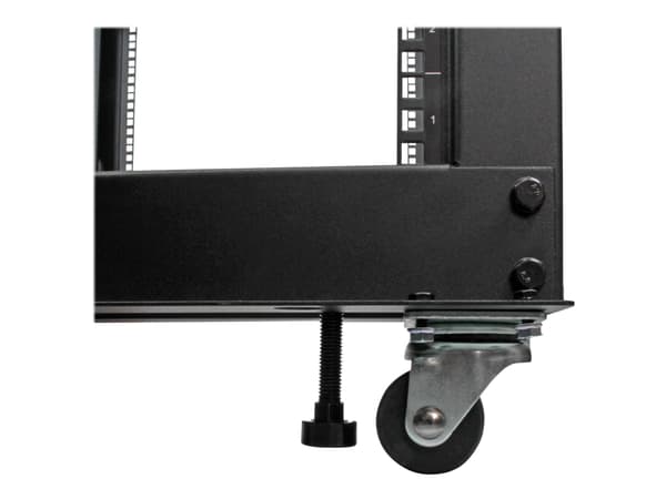 StarTech.com 12U 19" Open Frame Server Rack, 4 Post Adjustable Depth 23-41" Mobile, Free Standing Rolling Network/Computer Equipment Data Rack, Dell