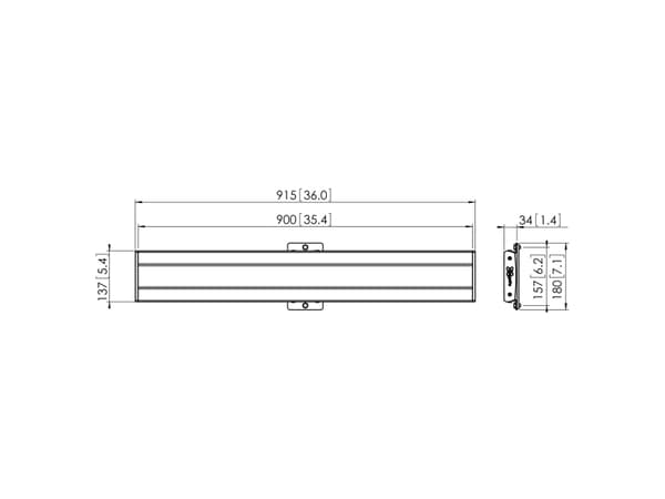 Vogel's Professional Connect-it PFB 3409 - Monteringskomponent (grensesnittsstang) - for LCD-skjerm - aluminium - svart - takmonterbar