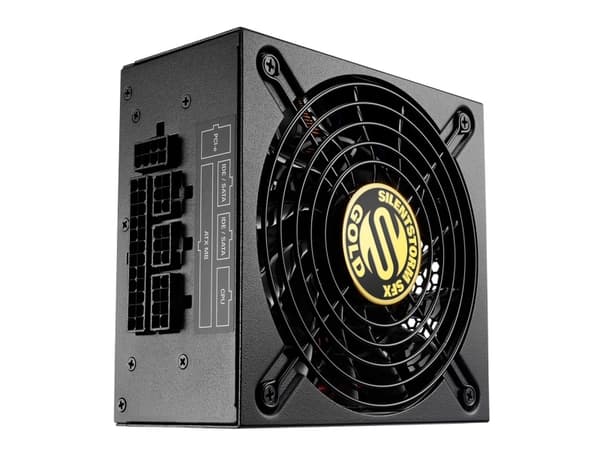 Sharkoon SilentStorm SFX 500 Gold - Strømforsyning (intern) - SFX12V/SFX-L12V - 80 PLUS Gold - AC 100-240 V - 500 watt - aktiv PFC - svart