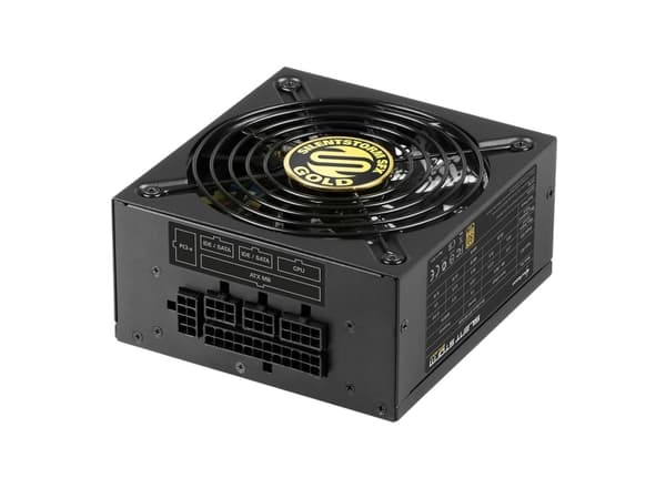 Sharkoon SilentStorm SFX 500 Gold - Strømforsyning (intern) - SFX12V/SFX-L12V - 80 PLUS Gold - AC 100-240 V - 500 watt - aktiv PFC - svart