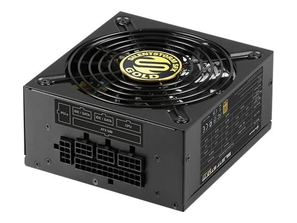 Sharkoon SilentStorm SFX 500 Gold - Strømforsyning (intern) - SFX12V/SFX-L12V - 80 PLUS Gold - AC 100-240 V - 500 watt - aktiv PFC - svart