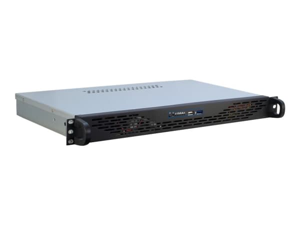 Inter-Tech IPC 1U-K-125L - Rackmonterbar - 1U - mini-ITX - ingen strømforsyning - USB Grå