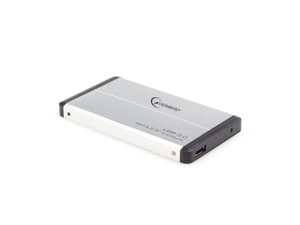Gembird - Drevkabinett - 2.5" - SATA 3Gb/s - USB 3.0 - sølv