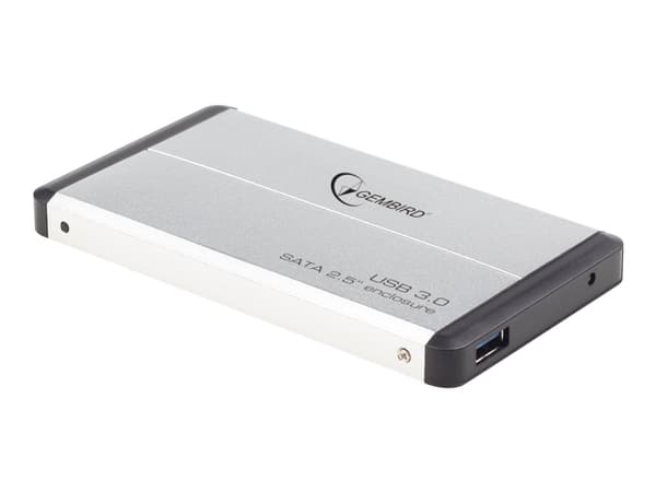 Gembird - Drevkabinett - 2.5" - SATA 3Gb/s - USB 3.0 - sølv